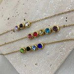 Load image into Gallery viewer, Dainty Birthstones Chain Bracelet
