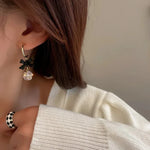 Load image into Gallery viewer, Dainty Bow Diamond Dangle Earrings
