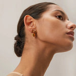 Load image into Gallery viewer, Dainty Bow Heart Earrings
