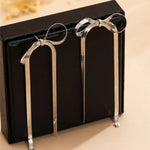 Load image into Gallery viewer, Dainty Bow Tassel Earrings
