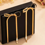 Load image into Gallery viewer, Dainty Bow Tassel Earrings
