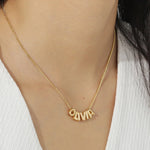 Load image into Gallery viewer, Personalized Bubble Name Necklace
