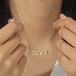 Load image into Gallery viewer, Personalized Bubble Name Necklace
