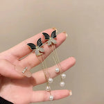 Load image into Gallery viewer, Dainty Butterfly Dangle Earrings
