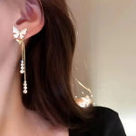 Load image into Gallery viewer, Dainty Butterfly Dangle Earrings
