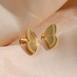 Load image into Gallery viewer, Dainty Butterfly Wings Stud Earrings
