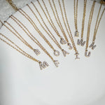 Load image into Gallery viewer, Dainty Chain Diamond Initial Bracelet
