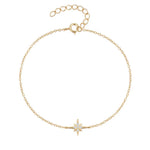 Load image into Gallery viewer, Dainty Chain North Star Bracelet
