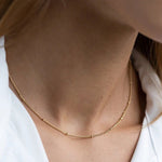 Load image into Gallery viewer, Dainty Classic Satellite Chain Necklace

