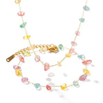 Load image into Gallery viewer, Dainty Crystal Bracelet and Necklace Set
