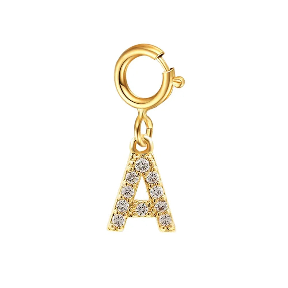 Dainty Cuban Figaro Chain Letter Initial Bracelet