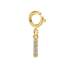 Load image into Gallery viewer, Dainty Cuban Figaro Chain Letter Initial Bracelet
