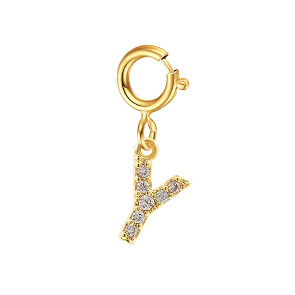 Dainty Cuban Figaro Chain Letter Initial Bracelet