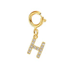 Load image into Gallery viewer, Dainty Cuban Figaro Chain Letter Initial Bracelet
