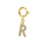 Load image into Gallery viewer, Dainty Cuban Figaro Chain Letter Initial Bracelet
