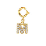 Load image into Gallery viewer, Dainty Cuban Figaro Chain Letter Initial Bracelet
