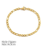 Load image into Gallery viewer, Dainty Cuban Figaro Chain Letter Initial Bracelet
