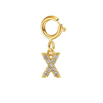 Load image into Gallery viewer, Dainty Cuban Figaro Chain Letter Initial Bracelet
