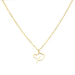 Load image into Gallery viewer, Dainty Heart Letter Initial Necklace
