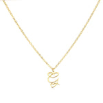 Load image into Gallery viewer, Dainty Heart Letter Initial Necklace
