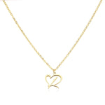 Load image into Gallery viewer, Dainty Heart Letter Initial Necklace
