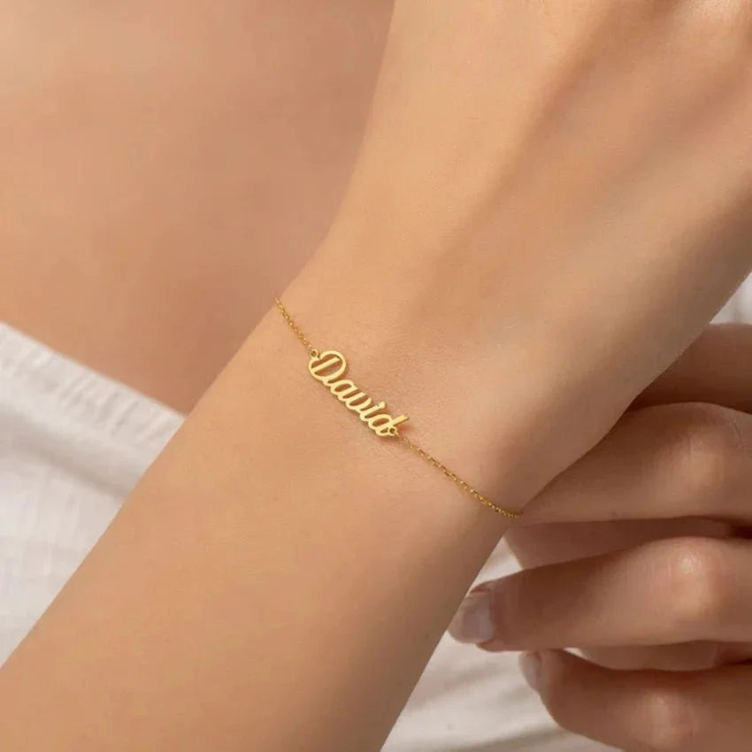 Dainty custom name bracelet 111418