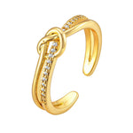 Load image into Gallery viewer, Dainty Diamond Adjustable Ring Stacks
