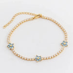 Load image into Gallery viewer, Dainty Diamond Floral Bracelets and Earrings
