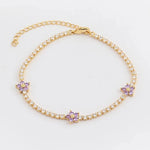 Load image into Gallery viewer, Dainty Diamond Floral Bracelets and Earrings
