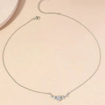 Load image into Gallery viewer, Dainty Diamond Floral Petals Necklace
