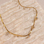 Load image into Gallery viewer, Dainty Diamond Herringbone Choker Necklace
