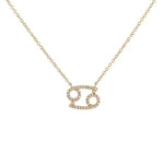 Load image into Gallery viewer, Dainty Diamond Zodiac Sign Necklace
