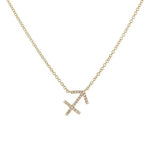 Load image into Gallery viewer, Dainty Diamond Zodiac Sign Necklace
