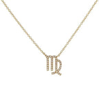 Load image into Gallery viewer, Dainty Diamond Zodiac Sign Necklace

