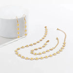 Load image into Gallery viewer, Dainty Floral Daisy Choker Necklace, Bracelet, and Earrings Set
