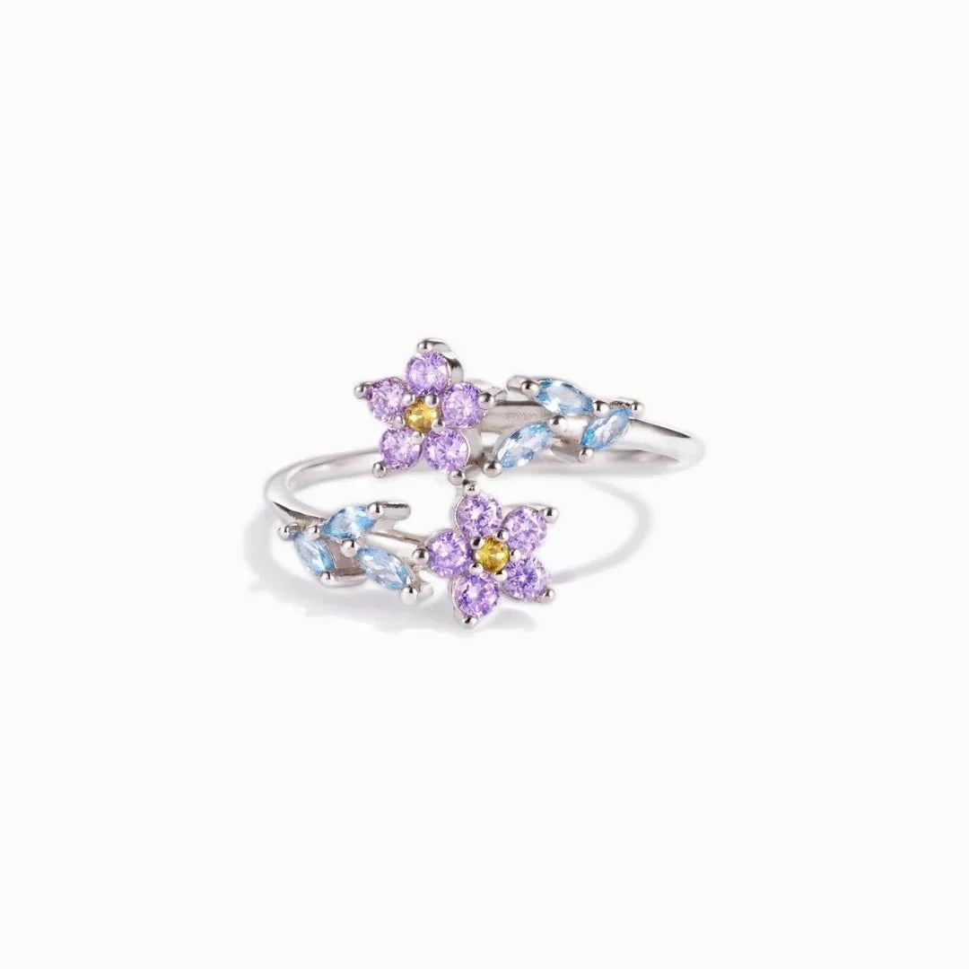 Dainty Forget Me Nots Floral Ring