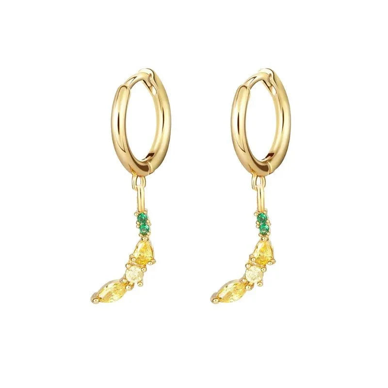 Dainty Fruit Hoop & Stud Earrings