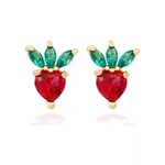 Load image into Gallery viewer, Dainty Fruit Hoop &amp; Stud Earrings
