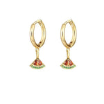 Load image into Gallery viewer, Dainty Fruit Hoop &amp; Stud Earrings
