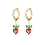 Load image into Gallery viewer, Dainty Fruit Hoop &amp; Stud Earrings
