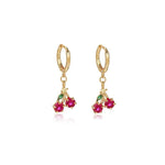 Load image into Gallery viewer, Dainty Fruit Hoop &amp; Stud Earrings
