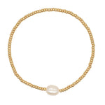 Load image into Gallery viewer, Dainty Gold Beaded Pearl Bracelets
