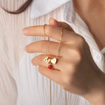 Load image into Gallery viewer, Dainty Heart &amp; Birthstone Letter Initial Necklace
