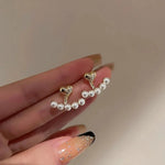 Load image into Gallery viewer, Dainty Heart Pearls Earrings
