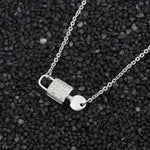 Load image into Gallery viewer, Dainty Lock And Key Lovers Necklace
