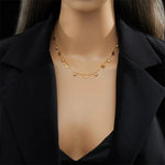Load image into Gallery viewer, Dainty Minimal Evil Eye Diamond Necklace
