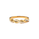Load image into Gallery viewer, Dainty Pearl Intertwined Ring
