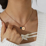 Load image into Gallery viewer, Dainty Personalized Name &amp; Birthstone Necklace
