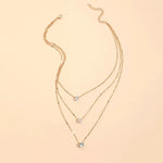 Load image into Gallery viewer, Dainty Shaped Diamonds Necklace Stack
