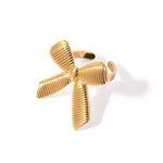 Load image into Gallery viewer, Dainty Striped Bow Elegant Ring and Earrings
